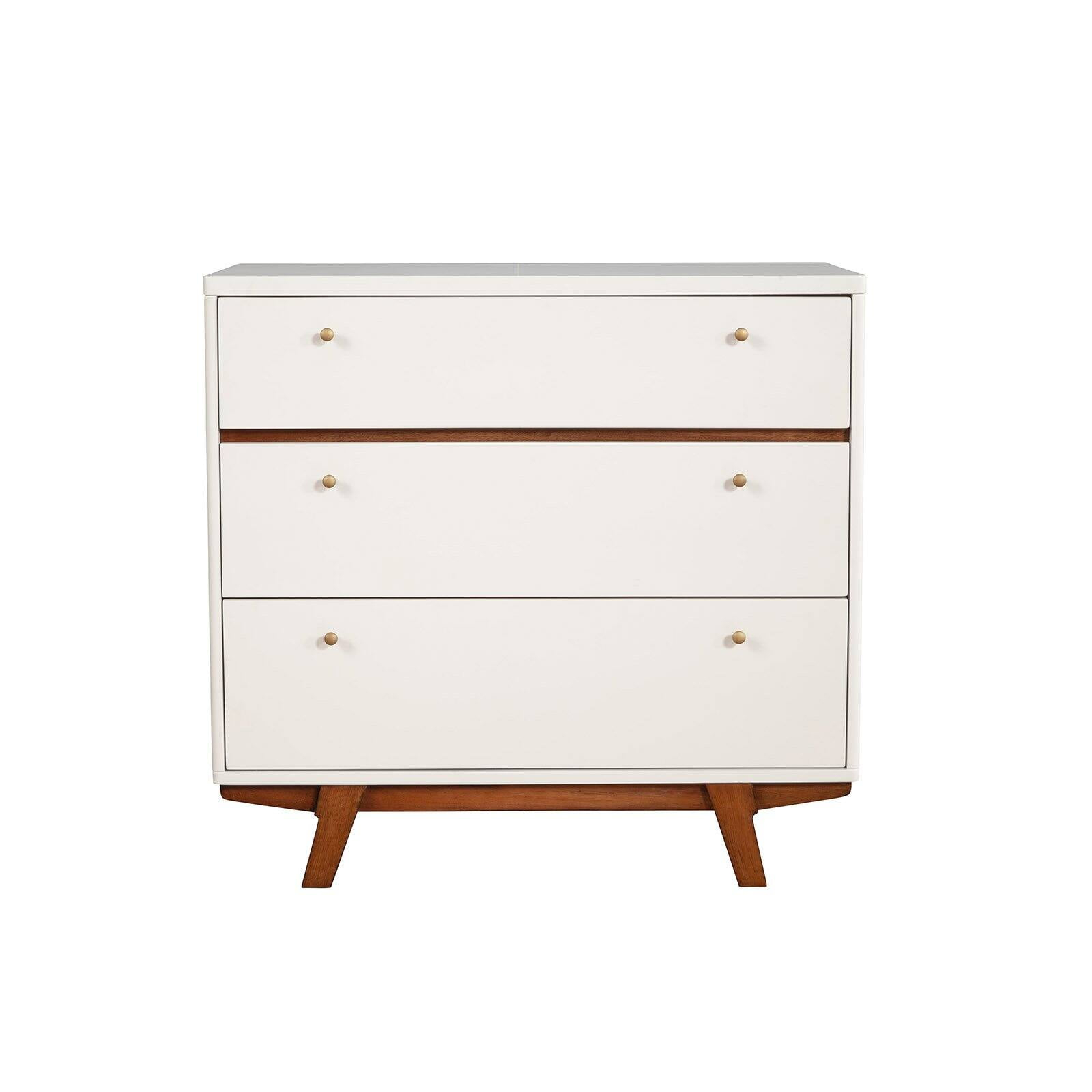Maximizing Storage Solutions The Dakota 3 Drawer Chest in White