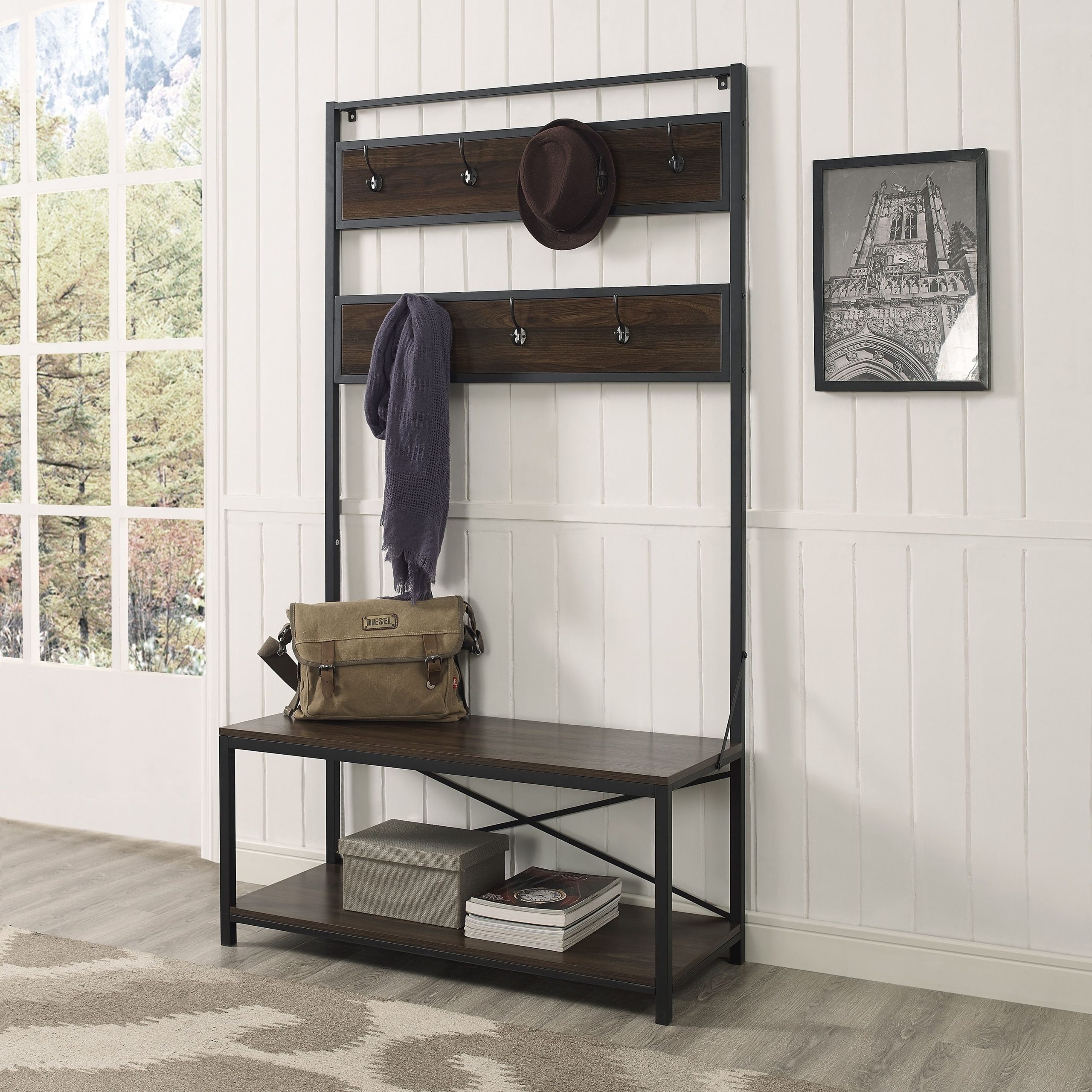 A Deep Dive into the Design Evolution of the 72-Inch Mixed Material Hall Tree