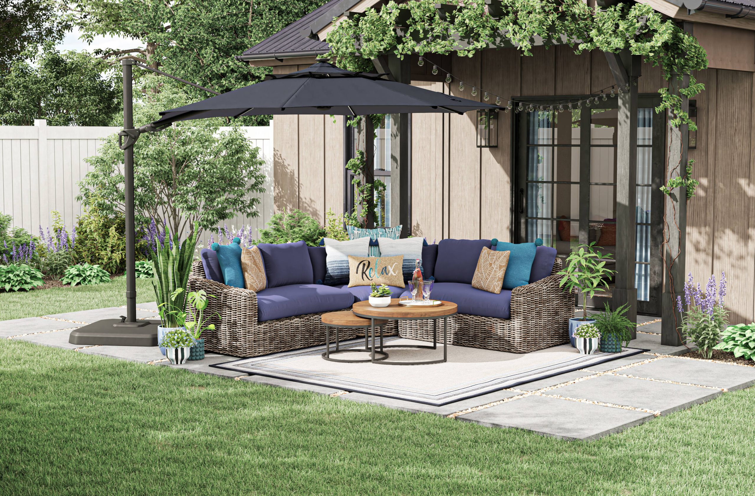 Maximizing Space and Style with a 5-Piece Navy Sectional A Design Perspective