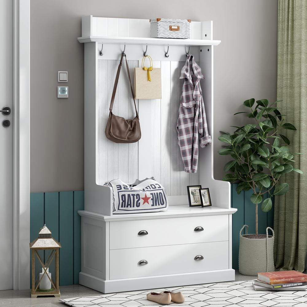 Smart Storage Solutions Understanding the White Hall Tree with Drawers