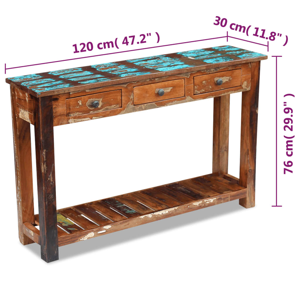 Unveiling the Charm of Reclaimed Wood in Your Kitchen A Guide to VidaXL Console Tables