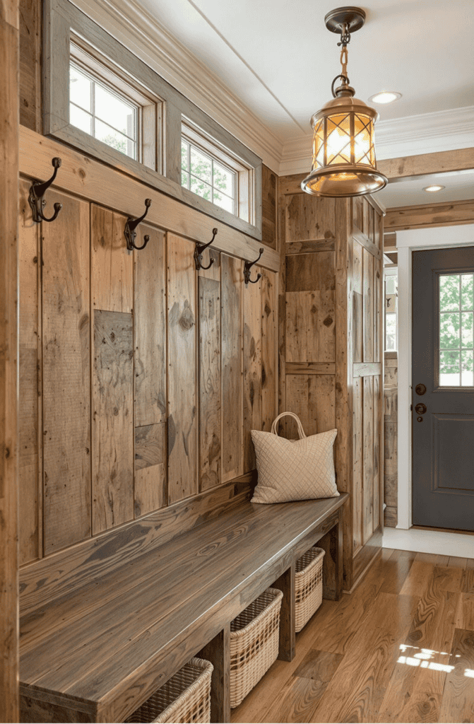 Transforming Your Mudroom or Foyer with a Cohesive Wood Set