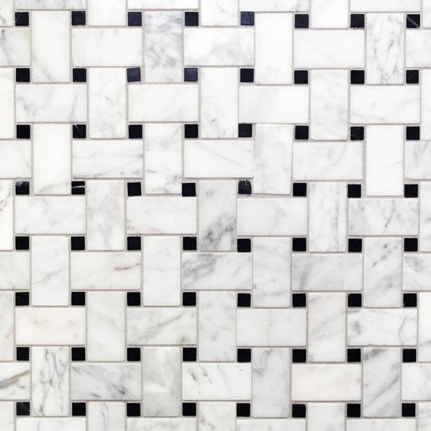 The Art of Installation Mastering Wide Basketweave Marble Mosaic