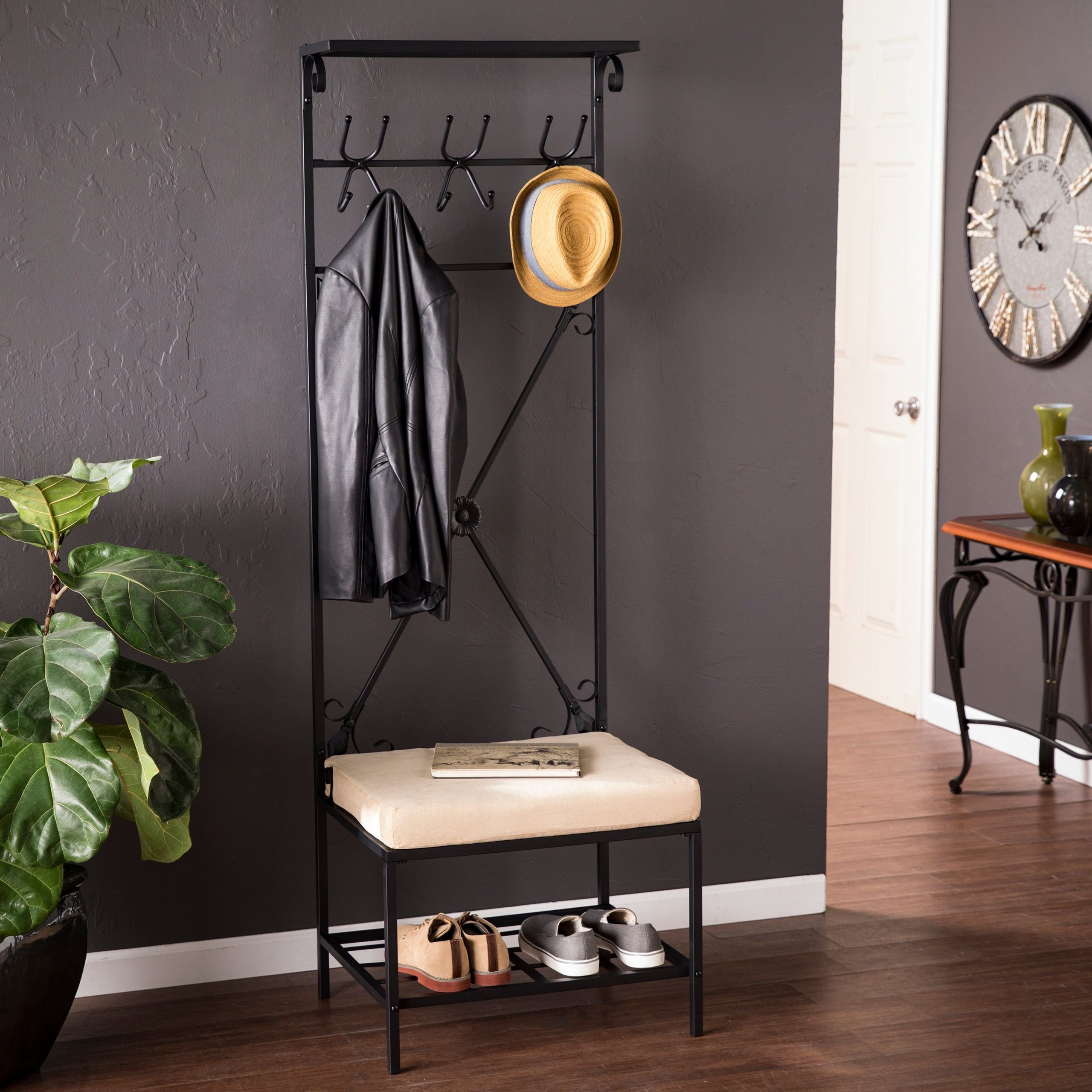 The Versatility of Black Metal Hall Trees for Modern Homes