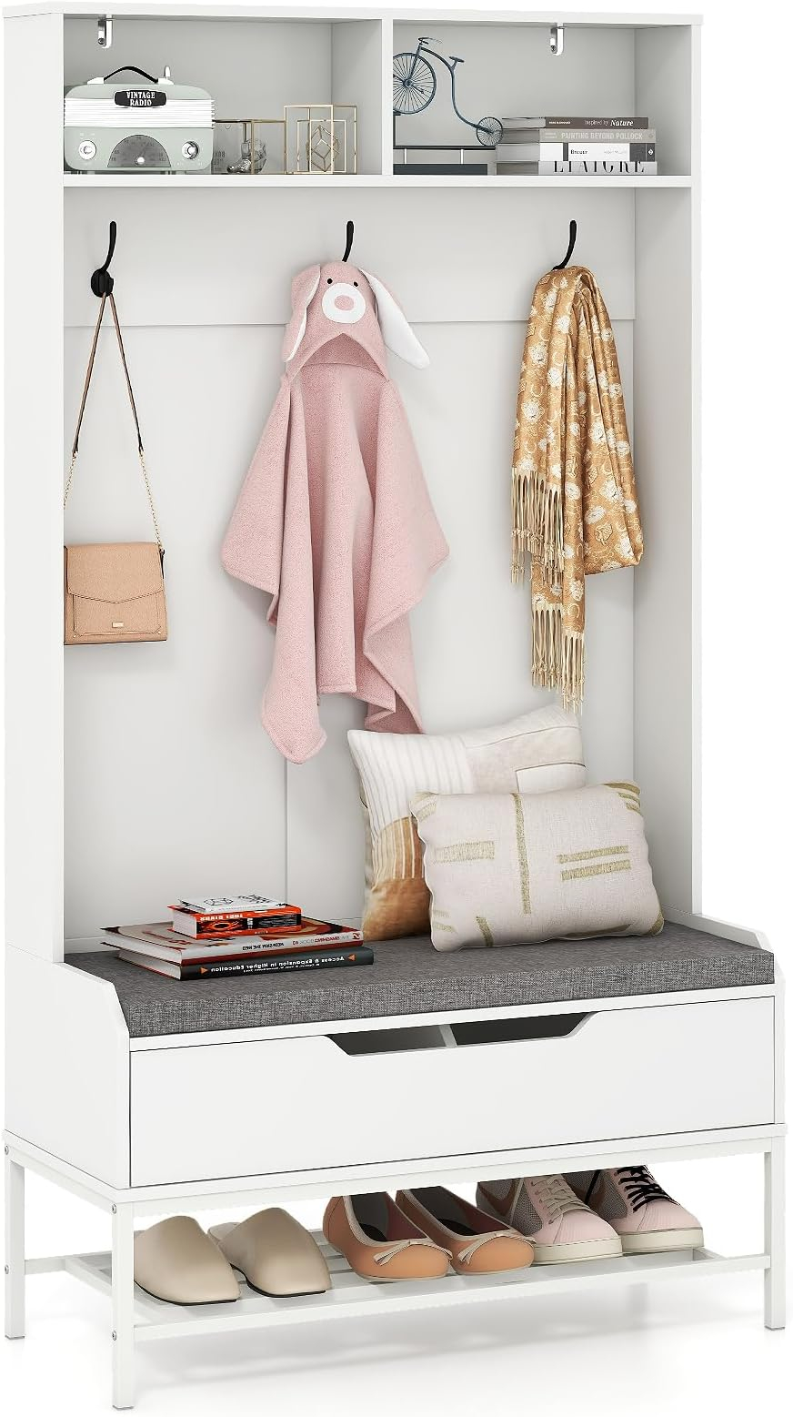 The Enduring Appeal of the Acme Melati Hall Tree Light Oak and White