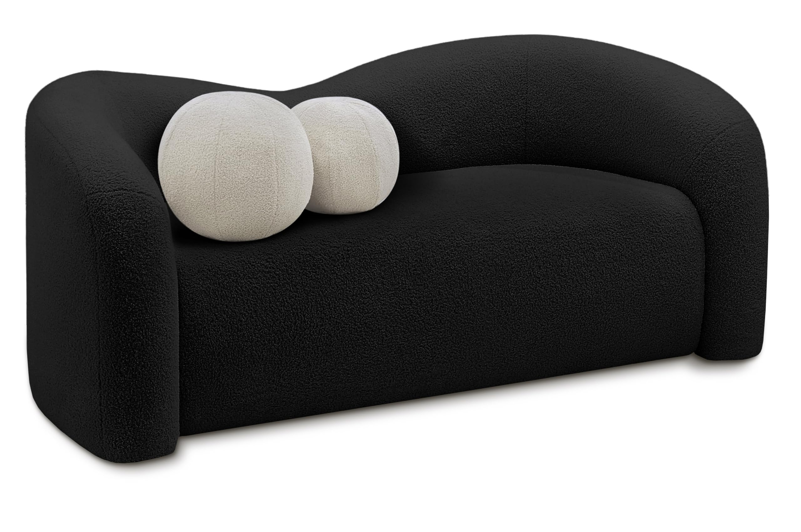 Why the Kali Black Teddy Fabric Loveseat is Your Next Comfort Upgrade