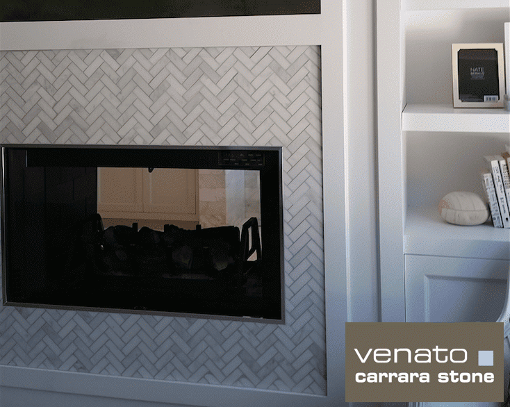 Integrating Honed Carrera Venato Herringbone into Your Home Decor