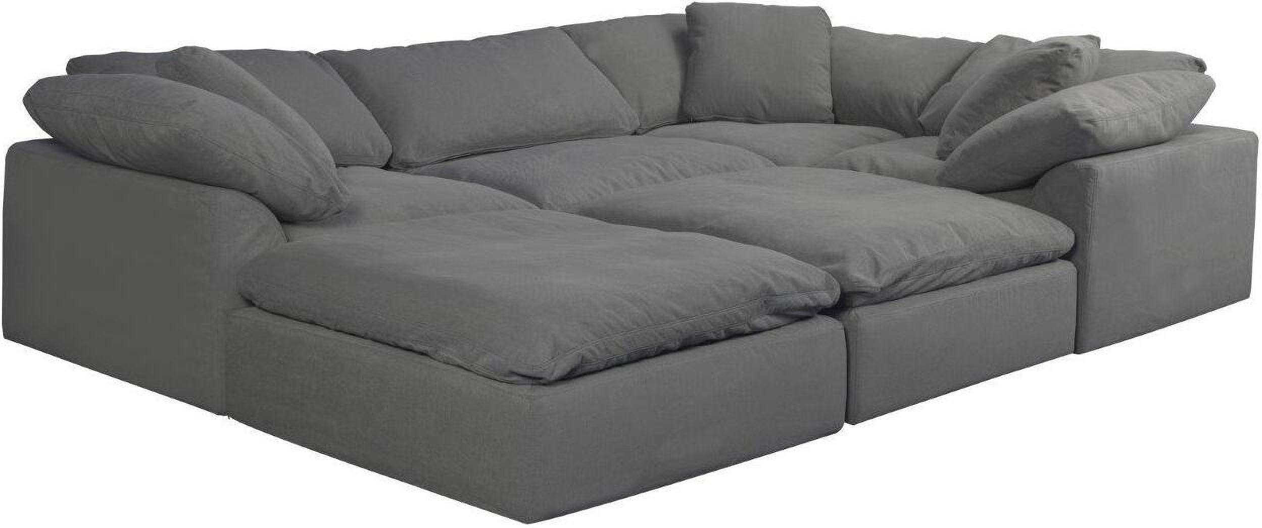 Transforming Your Space with the Sunset Trading Puff Sectional in Gray