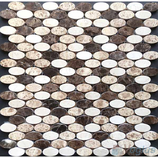 Understanding the Beauty and Durability of Honed Marble Oval Mosaics