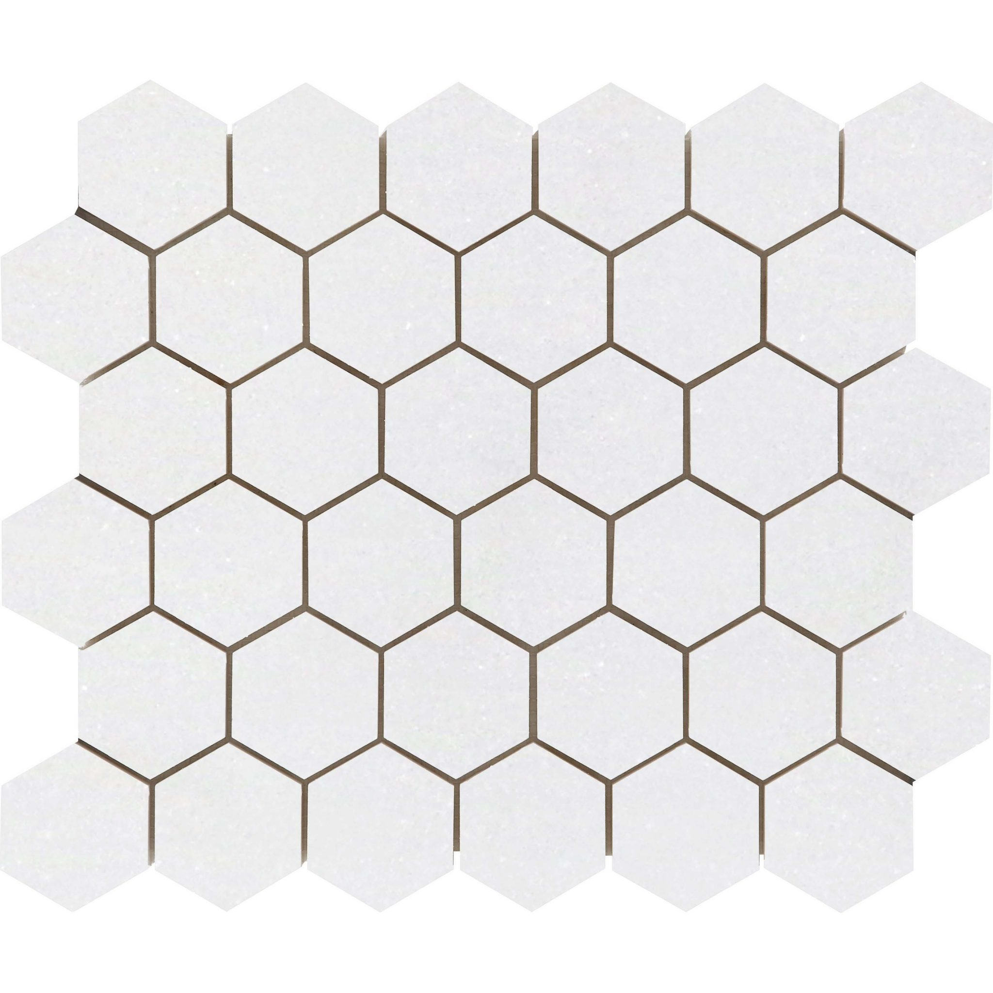 The Timeless Appeal of Honed Thassos White Marble Penny Mosaic