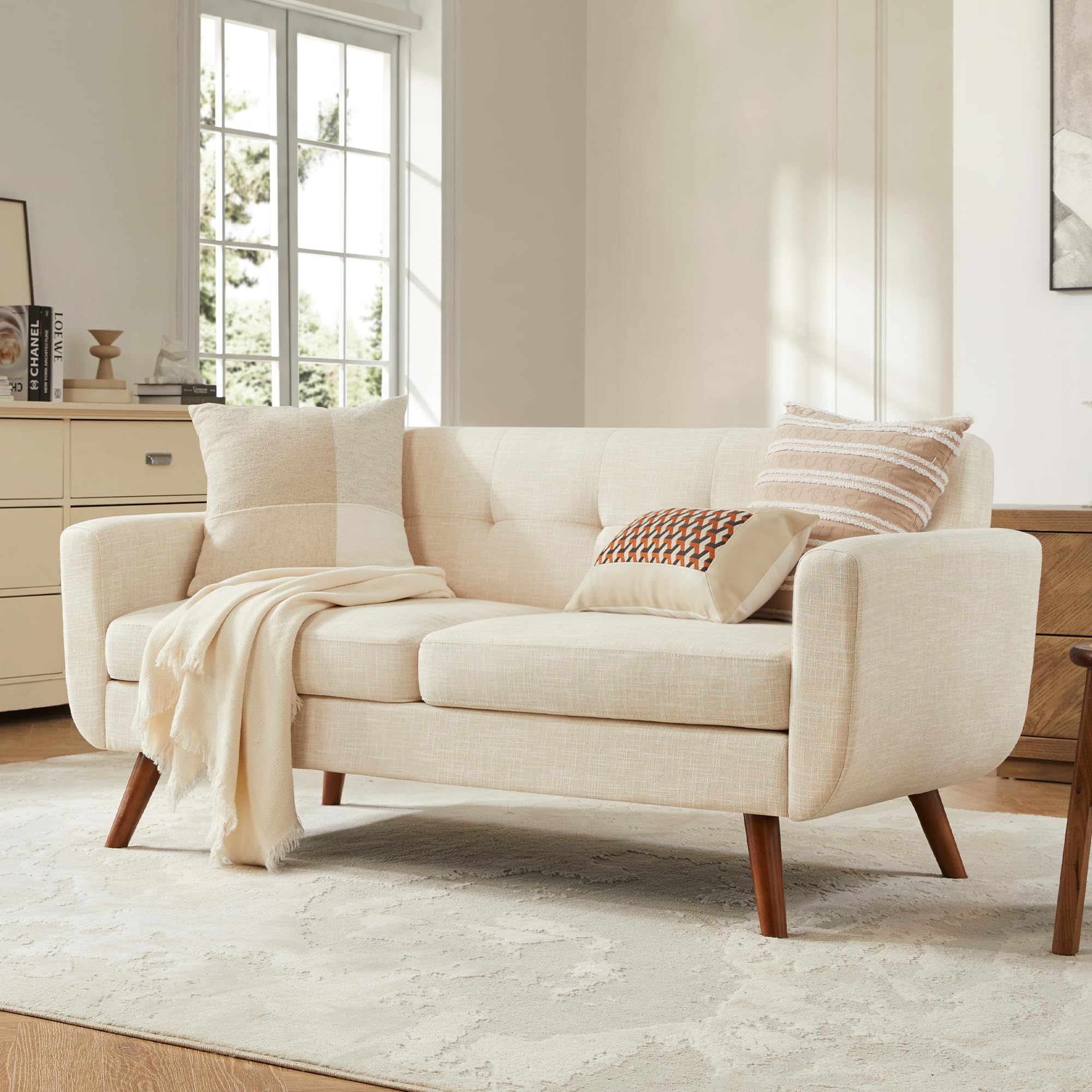 How a Beige Lauryn Loveseat Can Elevate Your Living Space