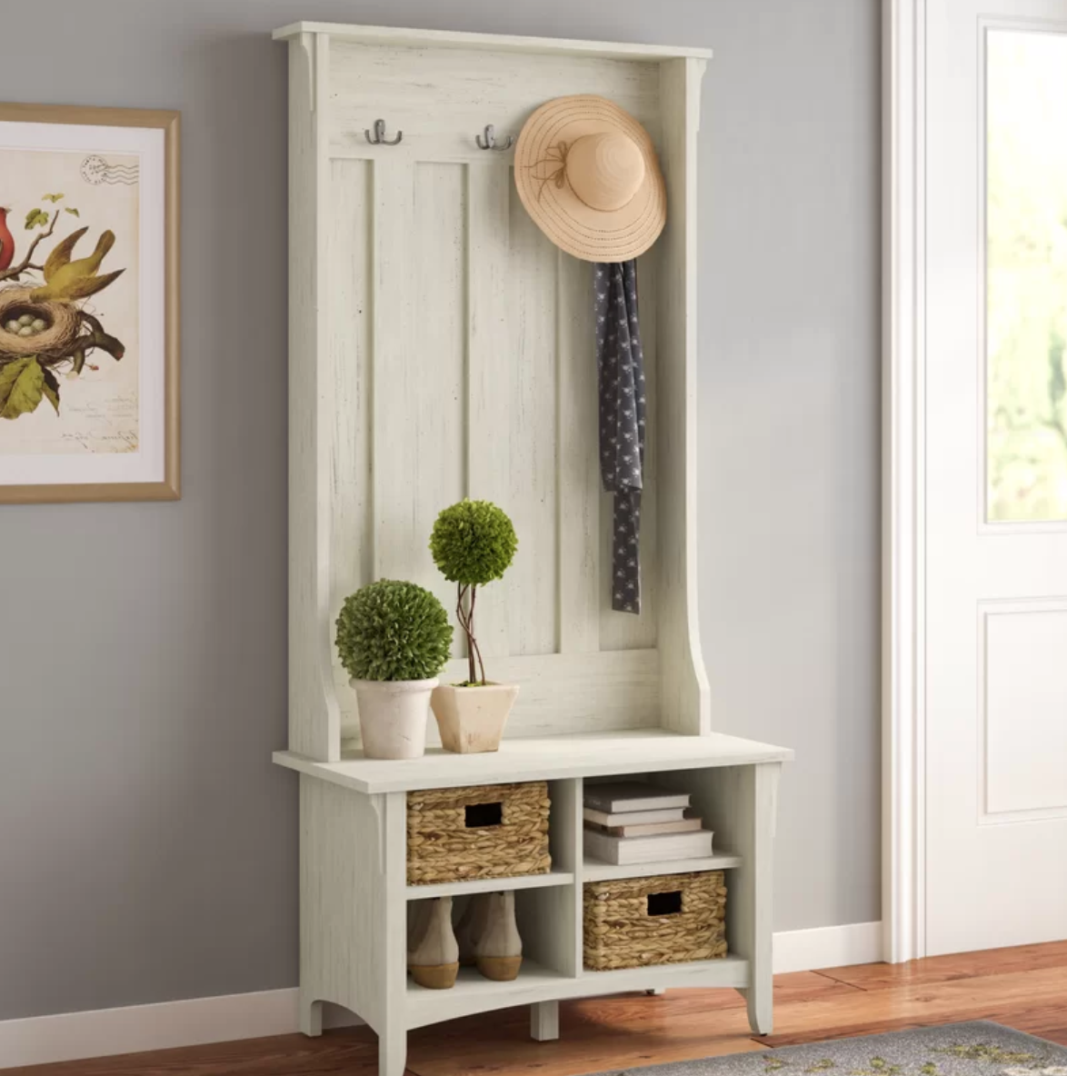 Unlocking Entryway Charm The Paisley Hall Tree Bench