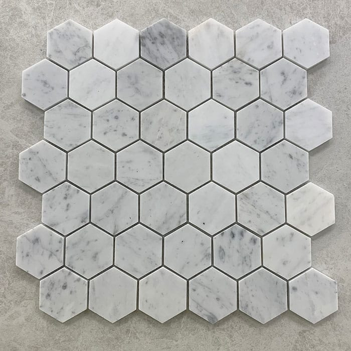 Unlocking the Beauty of Honed Carrara Marble Hexagon Mosaics