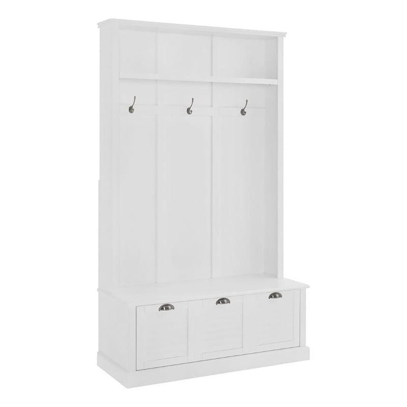 Unpacking the Charm of the Pemberly Row Hall Tree in White