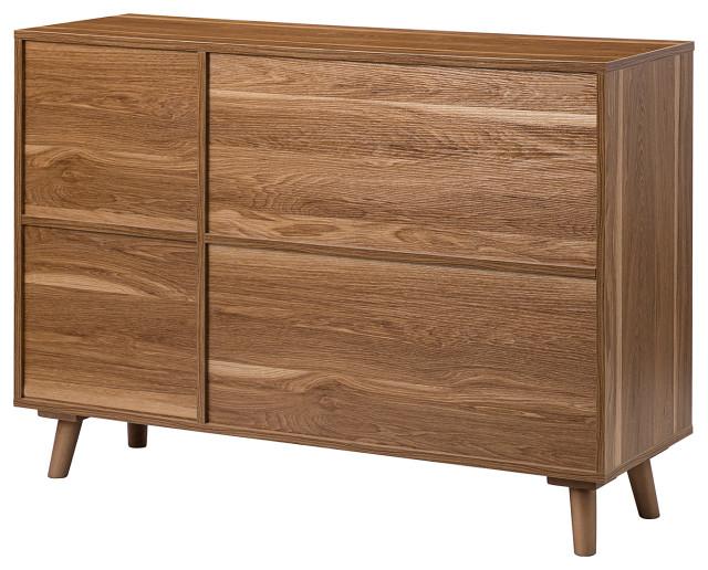 From Functional to Fabulous Achieving Design Goals with a Walnut 3-Door Cabinet