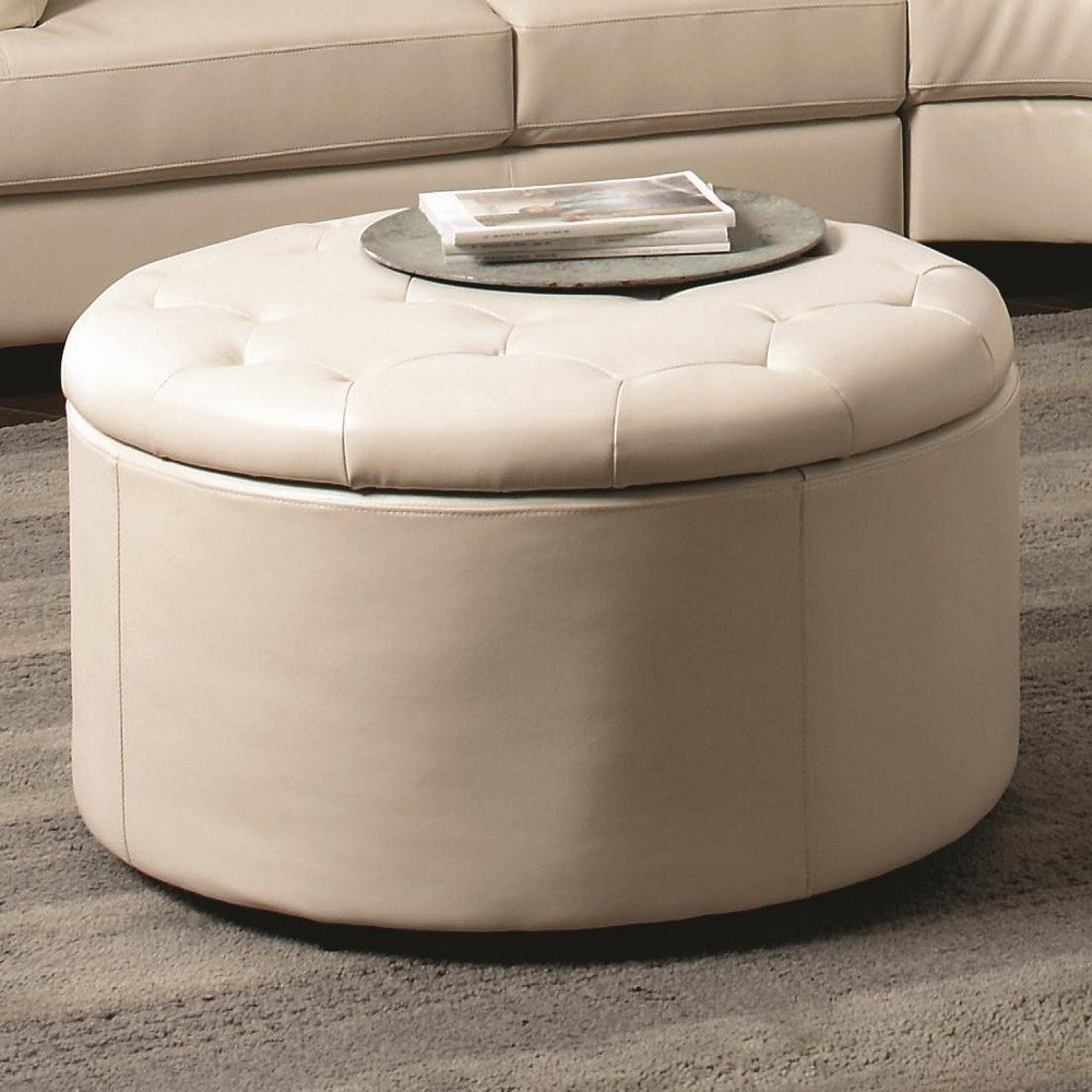 Transform Your Entertainment Area with a Stunning Laurel Leather Cocktail Ottoman