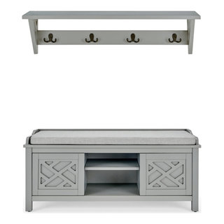 Style and Functionality The Coventry Hall Tree in Gray