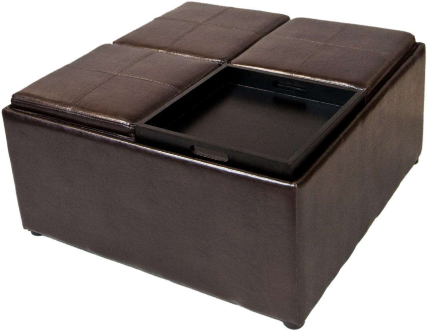 Maximizing Small Spaces with Style The Avalon 35 Inch Square Ottoman as Smart Storage Solution