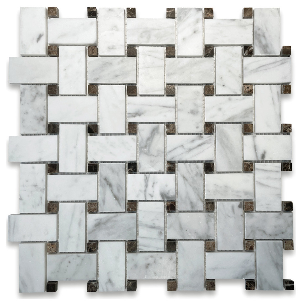 Transforming Bathrooms and Kitchens with Carrara Venato Marble Mosaics