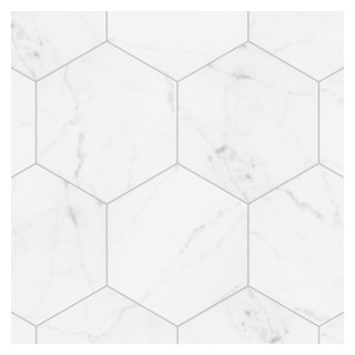 Achieve a Sophisticated Look with Classico Carrara Hexagon Porcelain Floor and Wall Tile