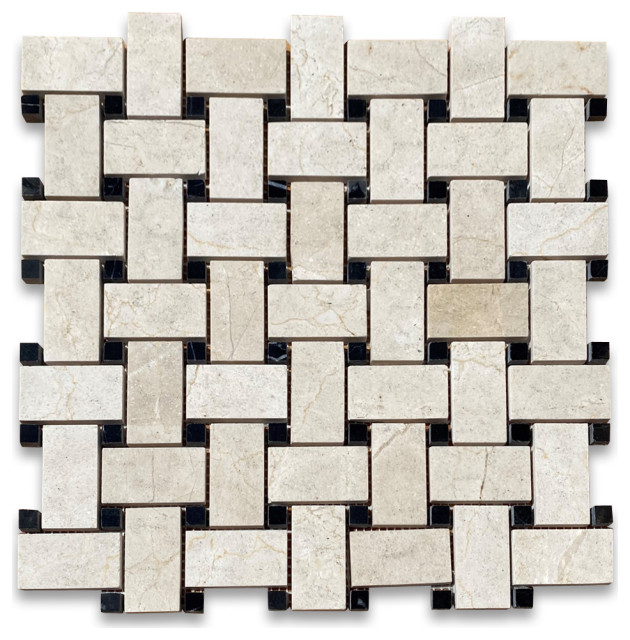 Designing with Polished Crema Marfil Marble Mosaic Tiles