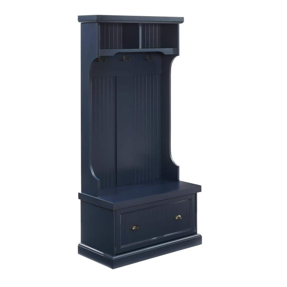 Crafting an Inviting Entryway with a Navy Shoreline Hall Tree