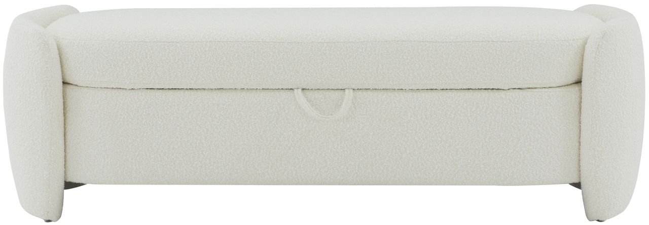 How the Safavieh Danianna Boucle Ottoman in Ivory transforms living spaces