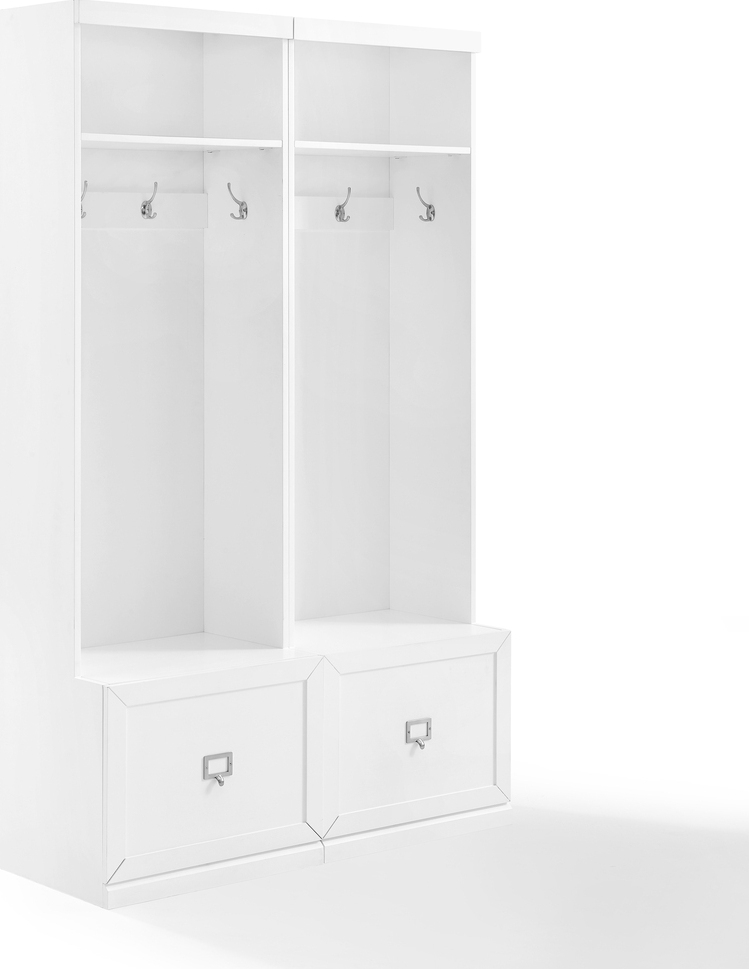 Transform Your Entryway With the Maklaine Hall Tree in White