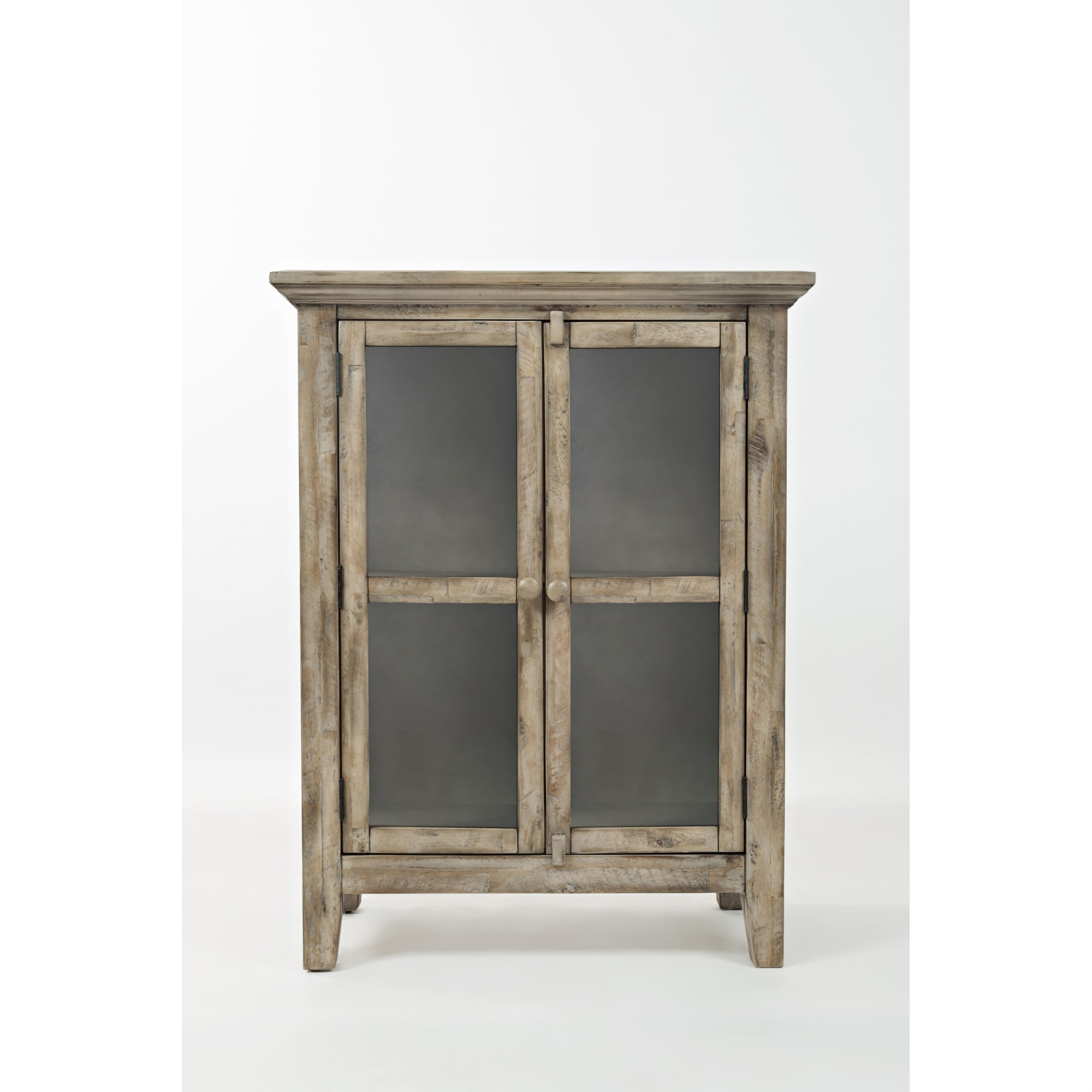 A Closer Look at the Vintage Grey Rustic Shores Accent Cabinet's Design