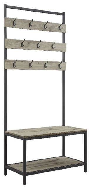 Organizing Your Mudroom The Linon Larkin Hall Tree Solution