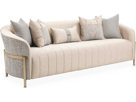 Discovering the Elegance of the Lisbon Loveseat in Opal/Gold