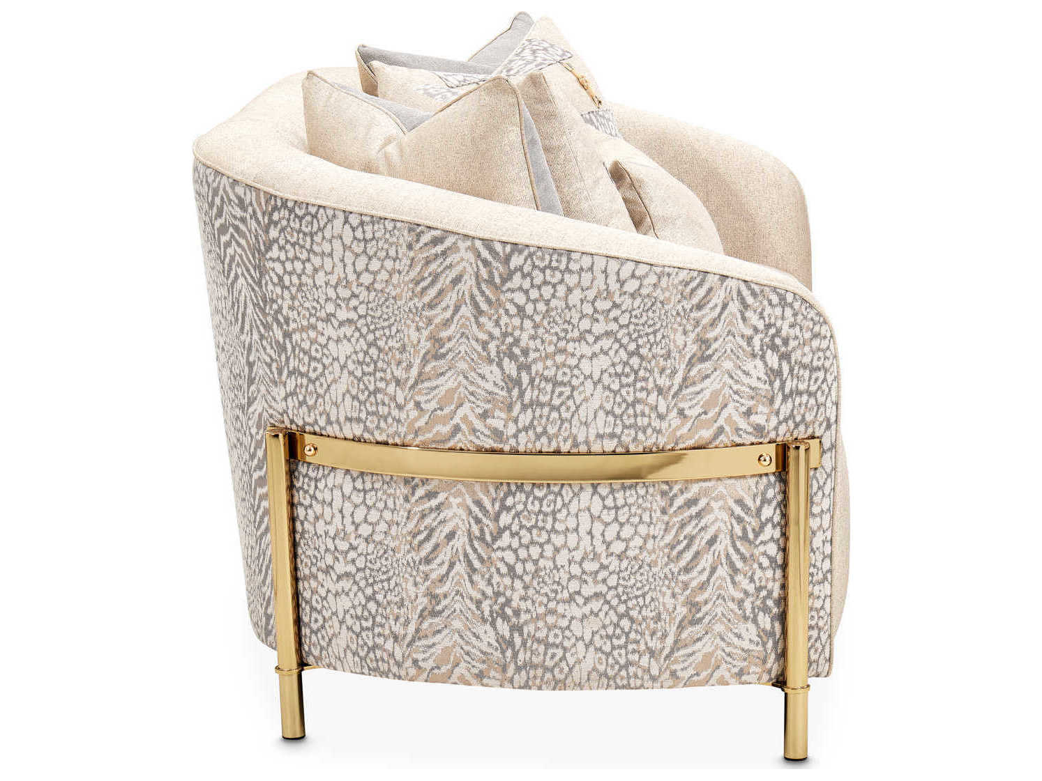 Integrating the Lisbon Loveseat Opal/Gold into Your Home Aesthetic