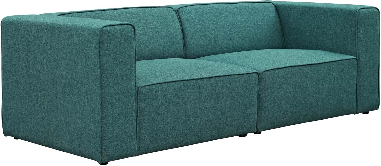 Crafting Comfort the Teal Mingle Sectional Sofa Set
