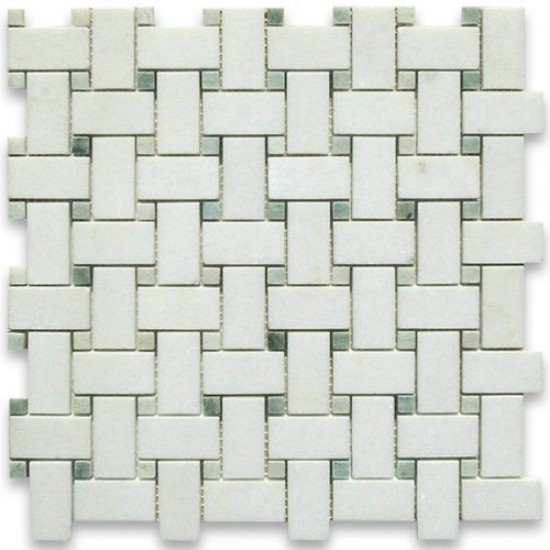 A Designer's Guide to Thassos White Marble Basketweave Mosaics