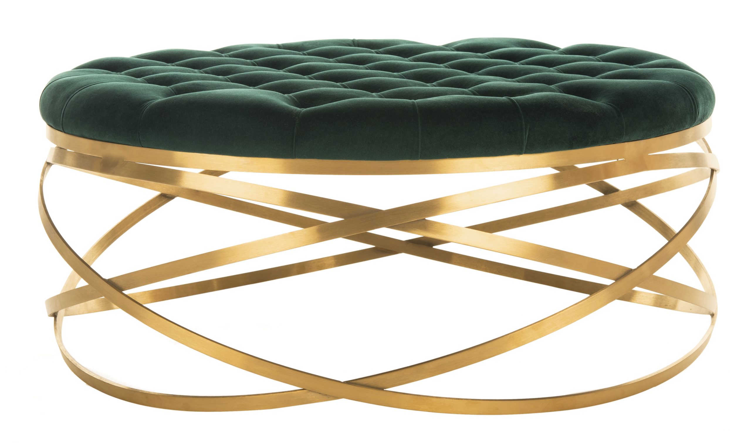 The Legacy of Safavieh Couture Deangelo Velvet Ottoman in Modern Interior Design
