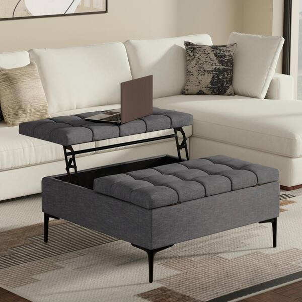 Understanding the Classic Design Elements of Laura Mid Century Lift Top Storage Ottoman