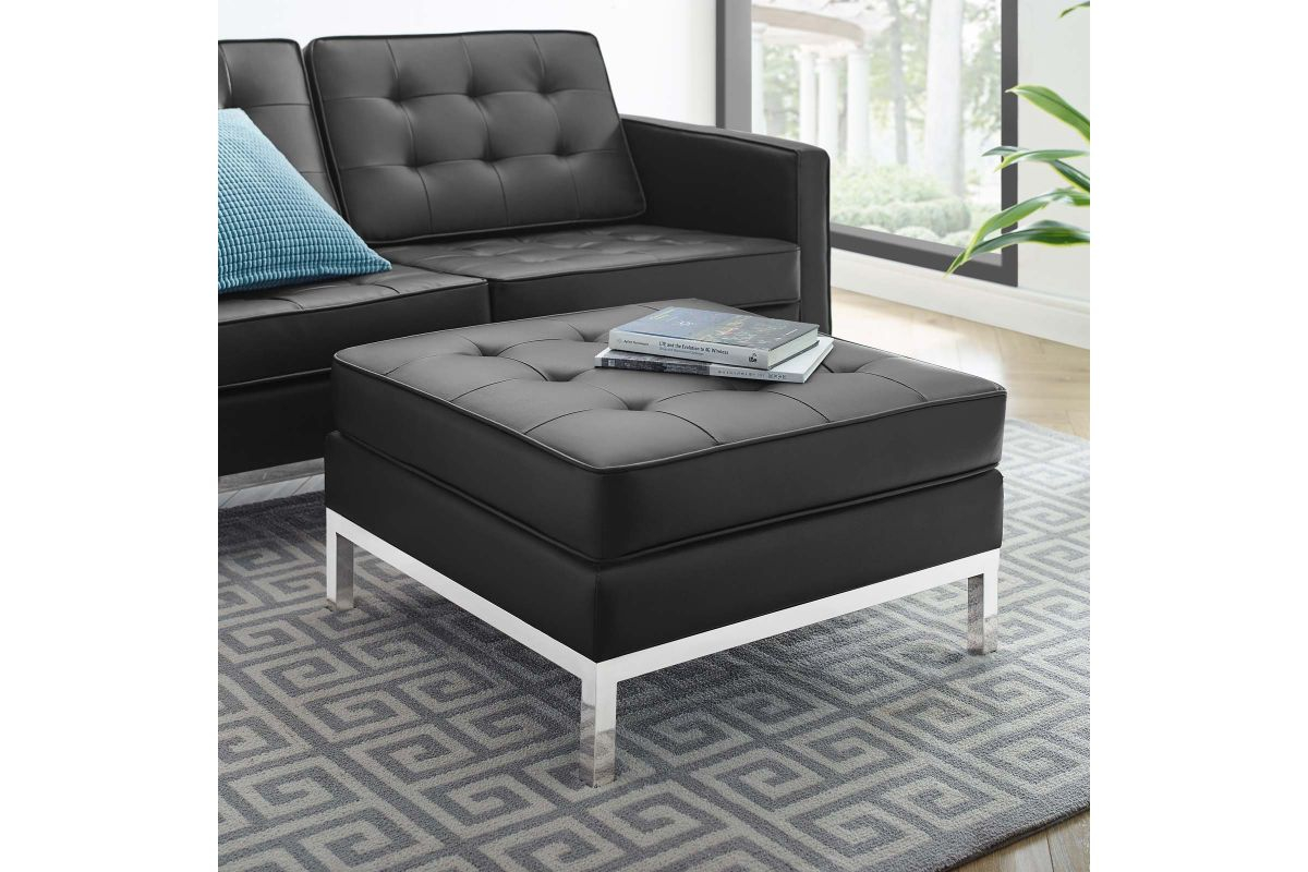 Understanding the Versatility of Silver Black Loft Tufted Upholstered Faux Leather Ottoman