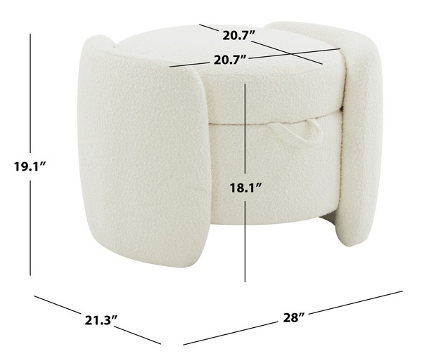 Understanding the craftsmanship behind Safavieh Danianna Boucle Ottoman design