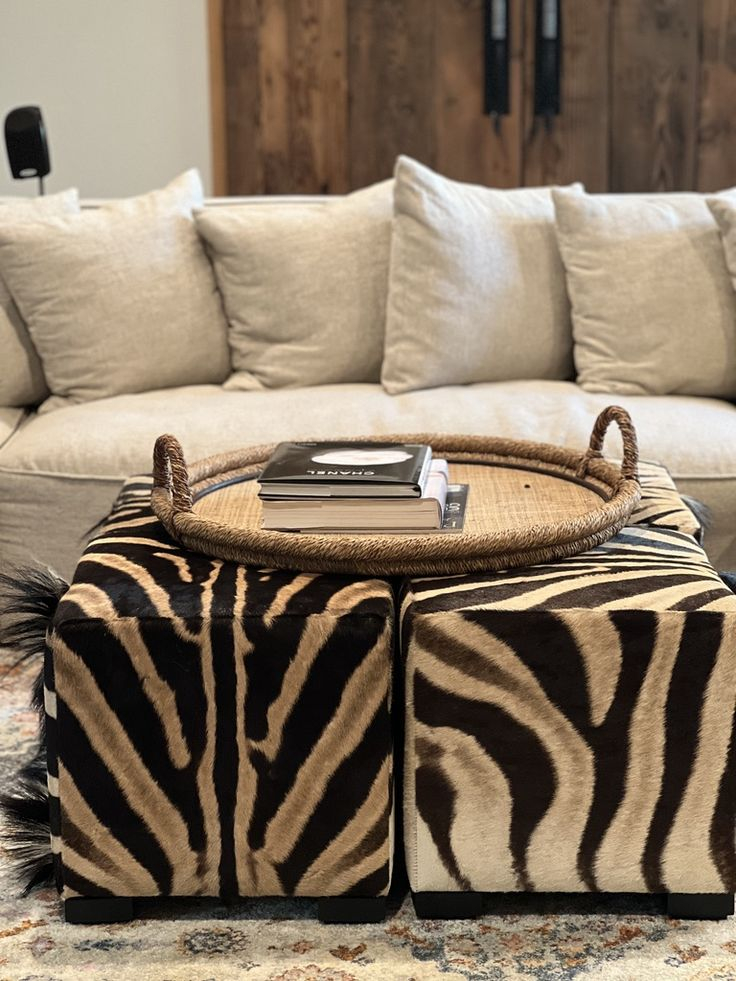 How Zebra Faux Fur Ottoman Transforms Living Room Aesthetics and Comfort Levels