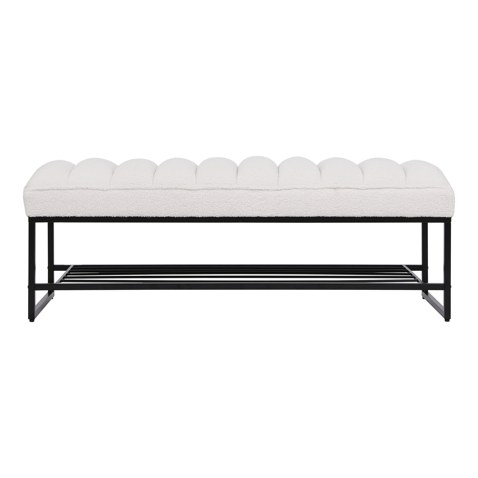 How Channel-Tufted White Benches Transform Contemporary Interior Spaces