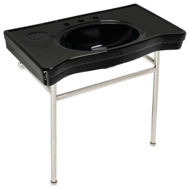 Understanding the Kingston Brass VPB28140W8.K Bristol Console Sink Design