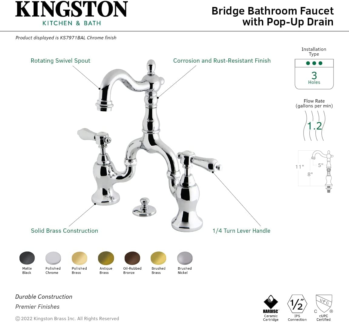 The Role of Material Quality in Kingston Brass KVBH25227W8B Bathroom Fixture Longevity