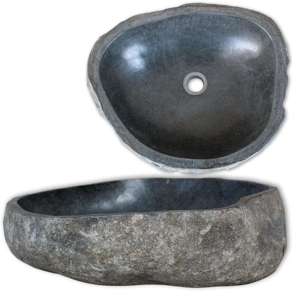 The art and function of natural stone oval wash basins