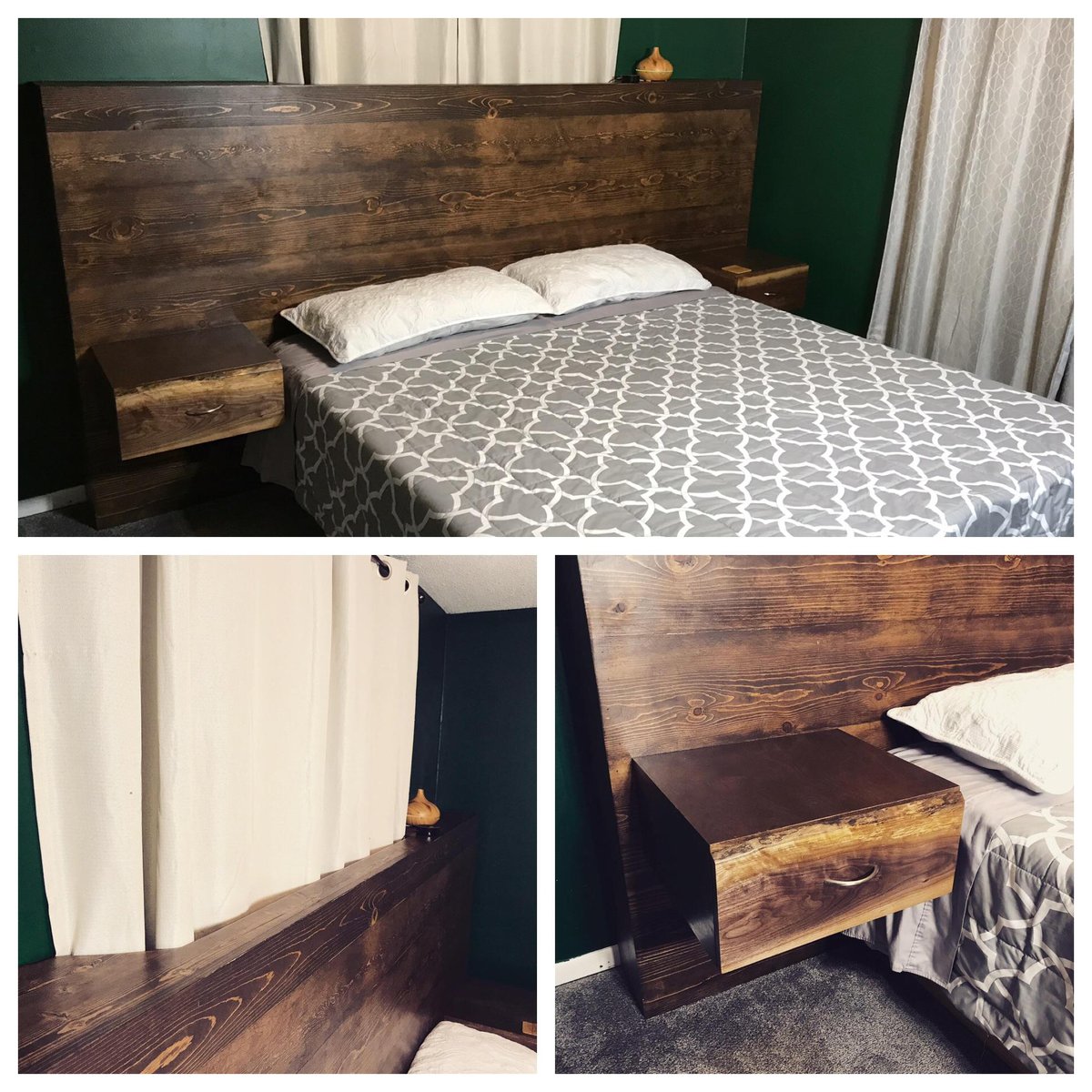 Beyond the Bedside Table Discovering the Elegance of Floating Headboard Designs