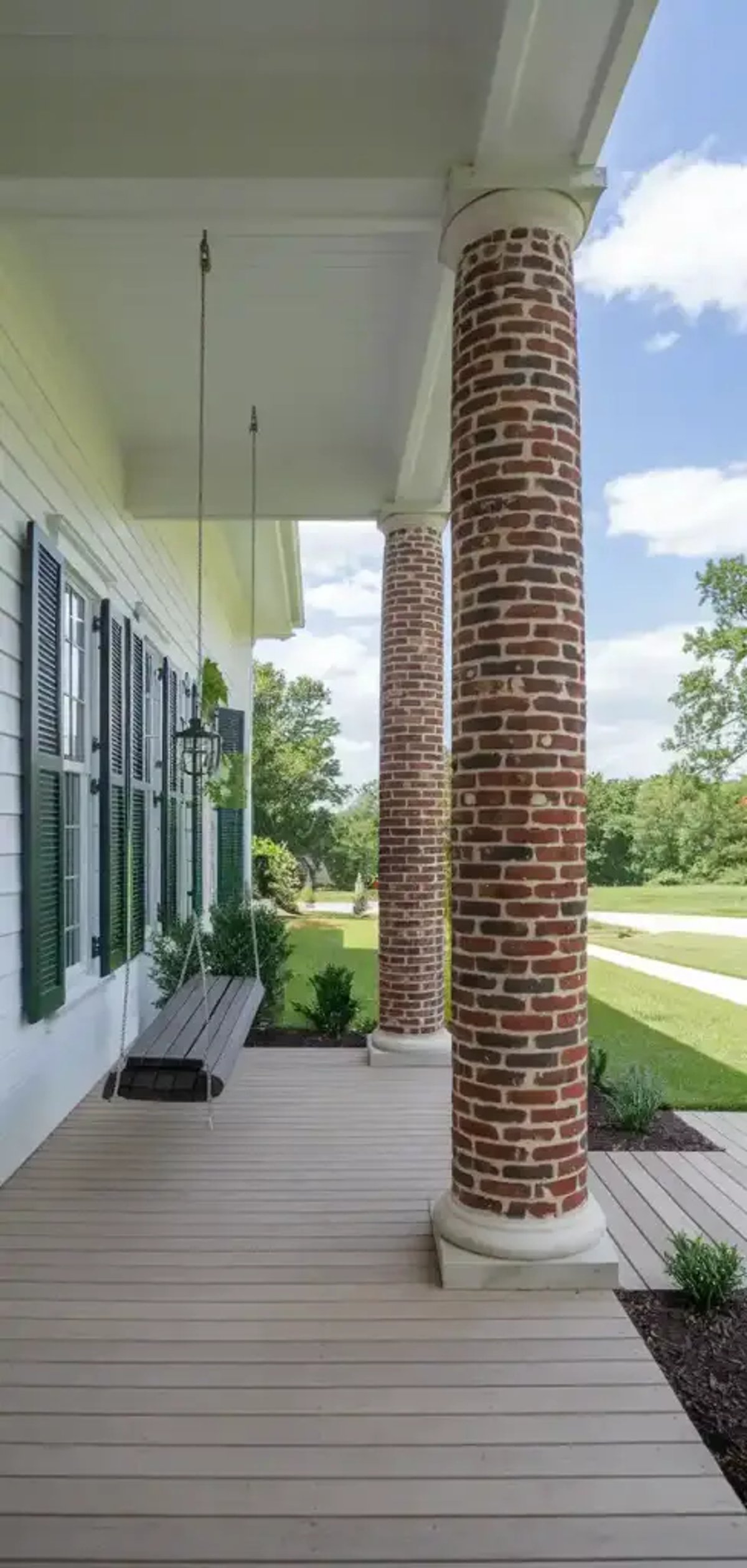 brick facade for porch column