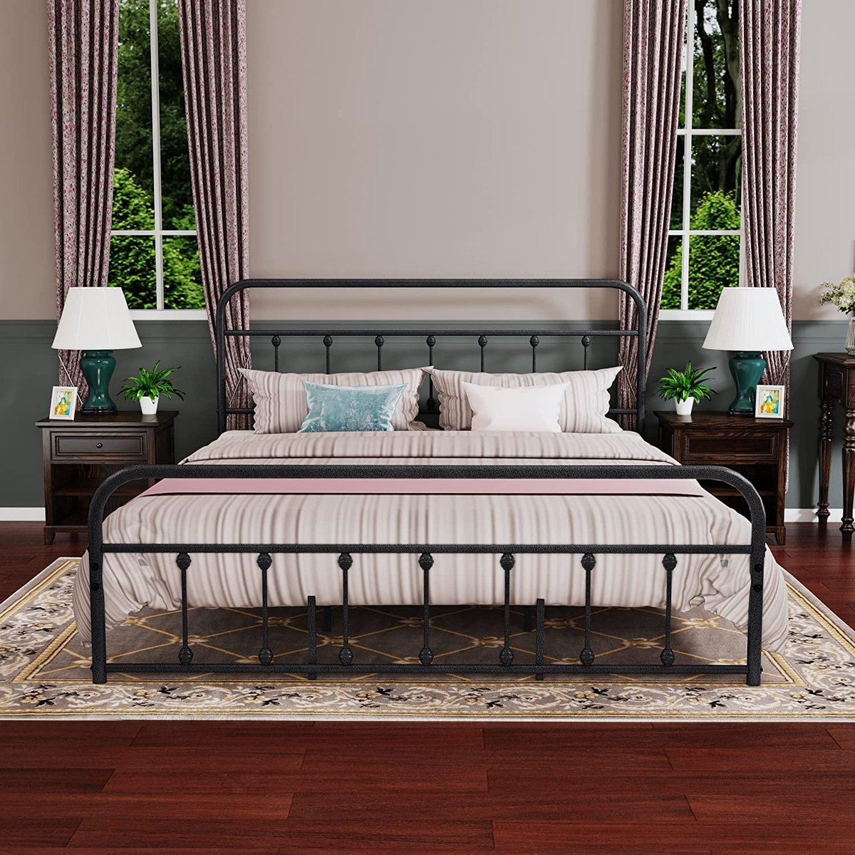 california king metal bed frame