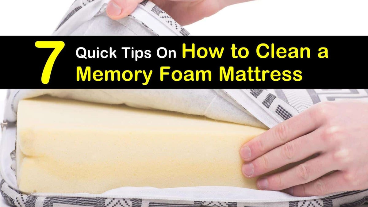 can you steam clean a memory foam mattress