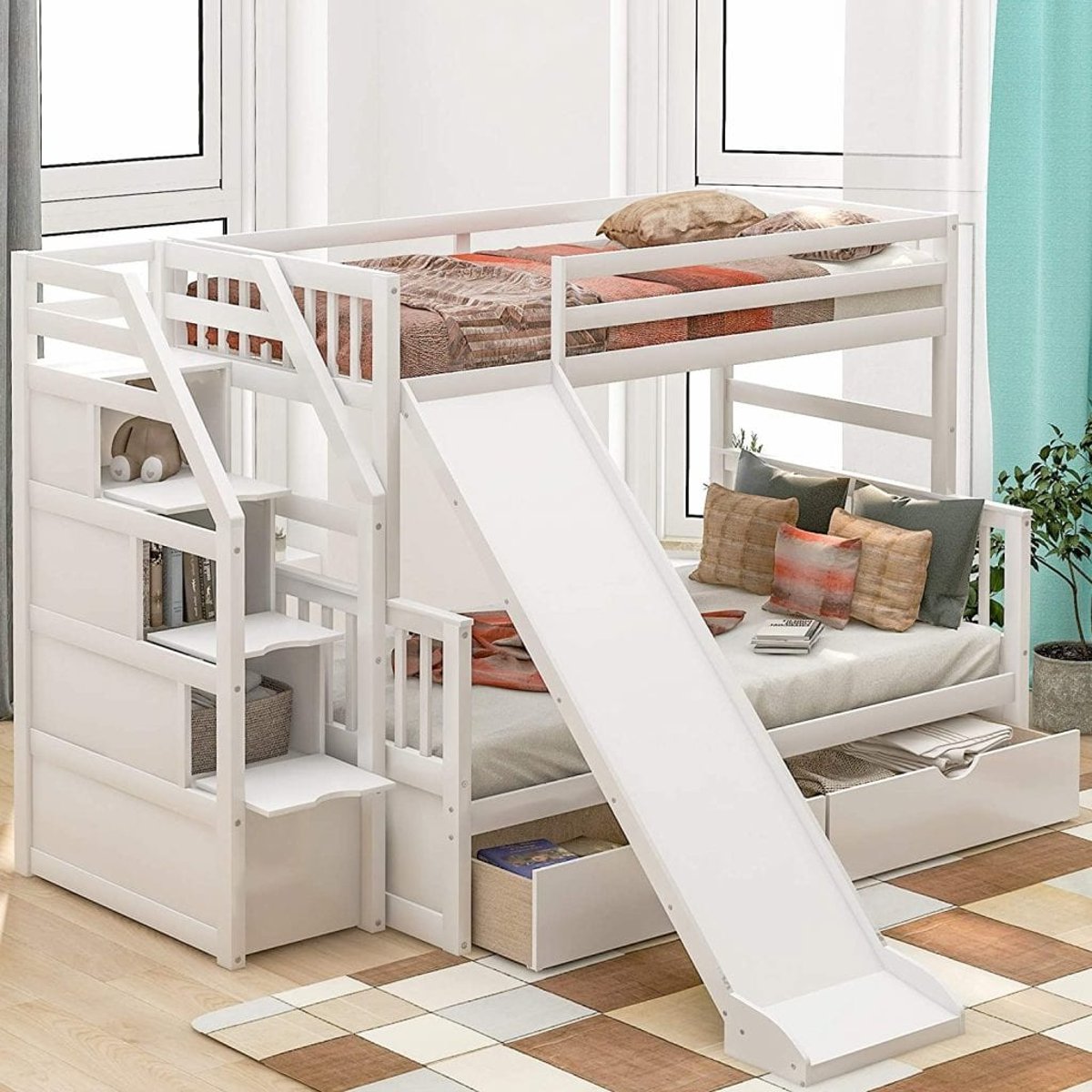 Designing Childhood Joy How Bunk Bed Slides and Stairs Transform