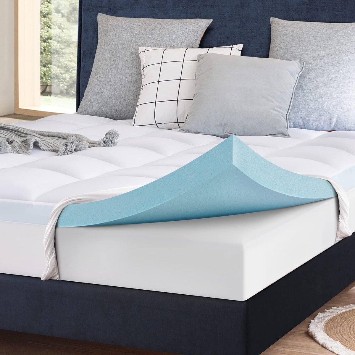 Expert insight into finding relief when choosing a mattress topper for a hard mattress