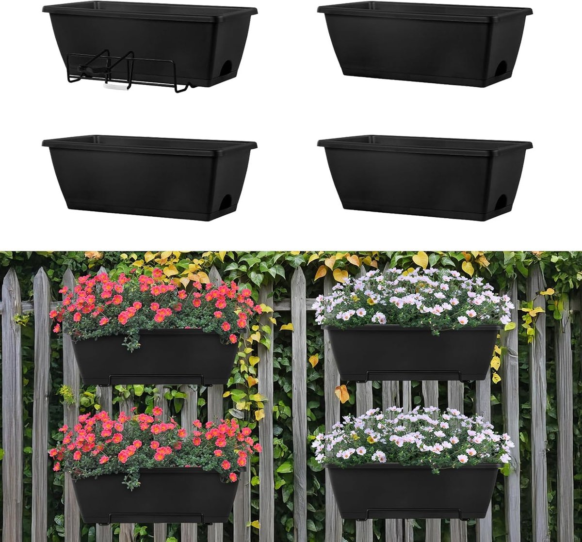 hanging planters for deck railings